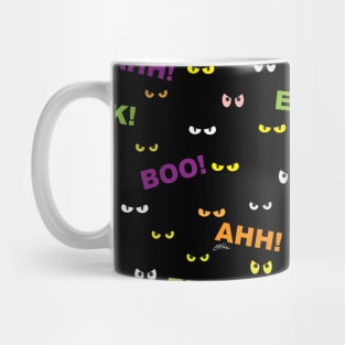 "Boo! EEK! AHH!" Pattern Mug